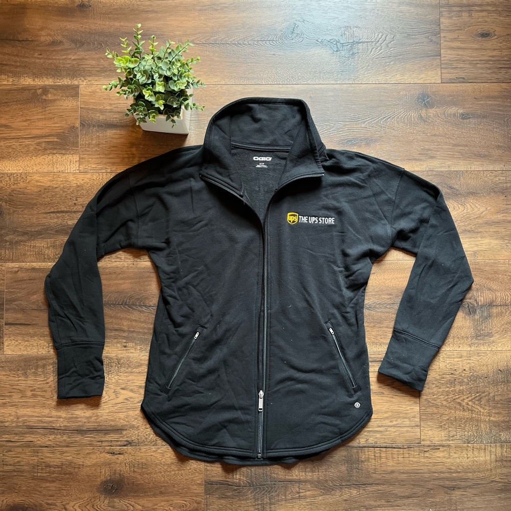 Women’s OGIO UPS Store Long Sleeve Zip Up Sweatshirt - Size S